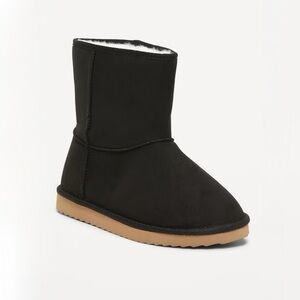 OLD NAVY Faux-Suede Faux-Fur Lined Boots